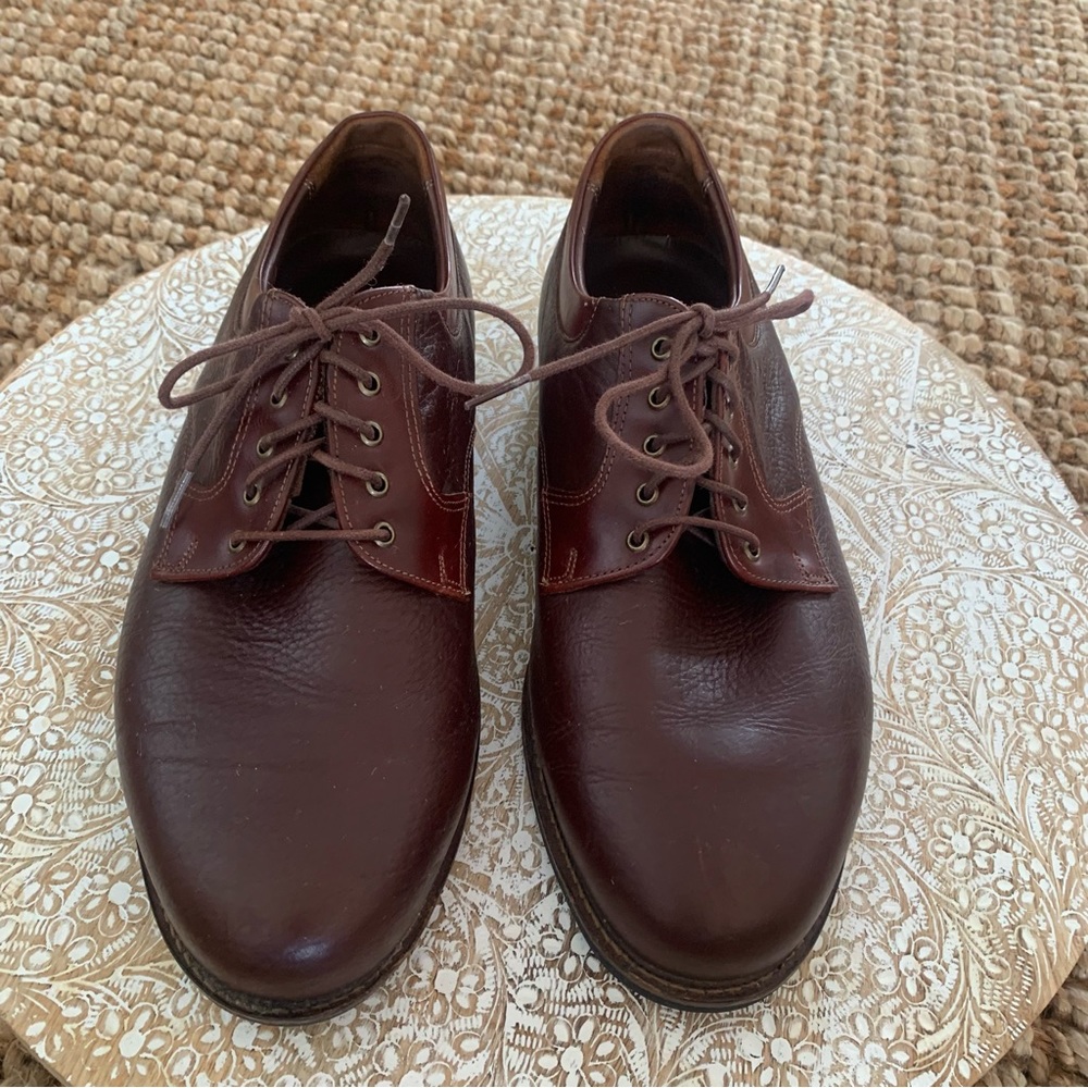 Neil M Cowhide Leather Lace Up Casual Brown Shoes Men’s Wide 10EEE